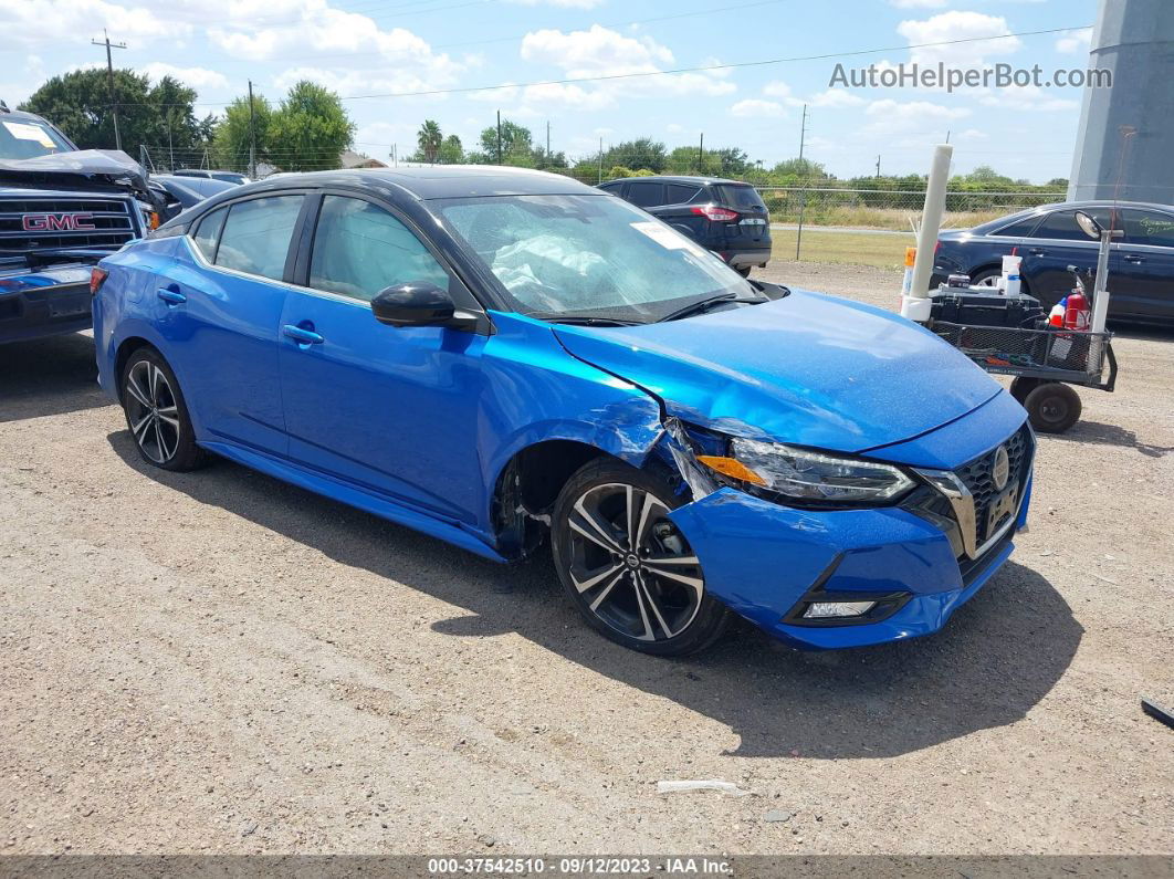 2023 Nissan Sentra Sr Blue vin: 3N1AB8DV7PY289559