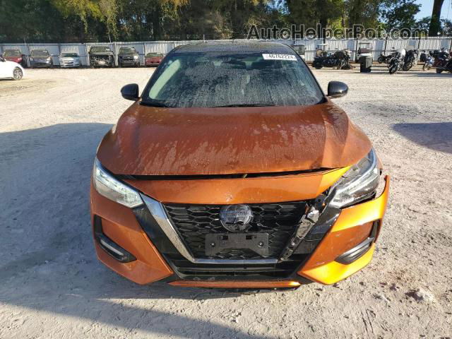 2020 Nissan Sentra Sr Orange vin: 3N1AB8DV8LY308551