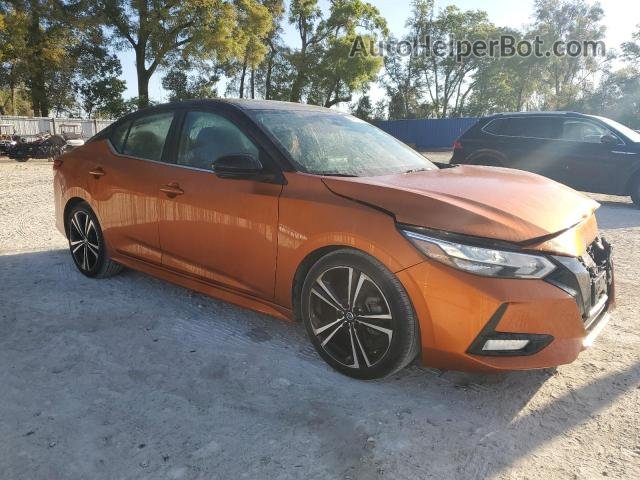 2020 Nissan Sentra Sr Orange vin: 3N1AB8DV8LY308551