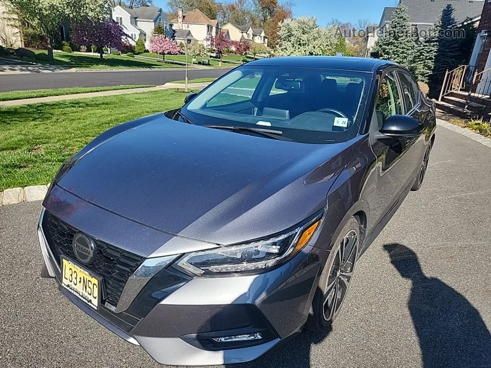 2021 Nissan Sentra Sr Gray vin: 3N1AB8DV8MY211528