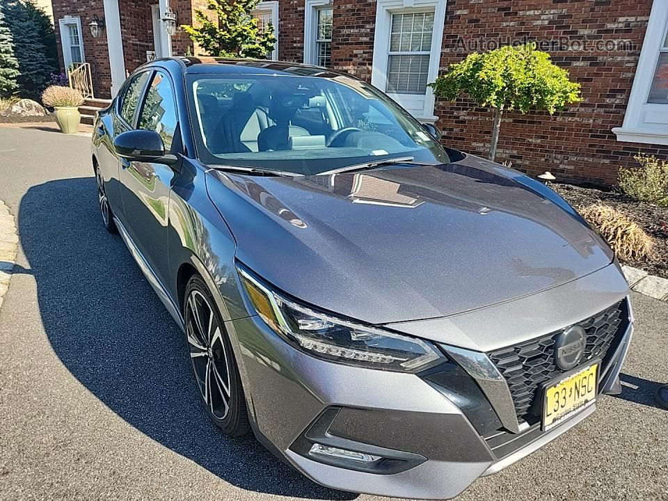 2021 Nissan Sentra Sr Gray vin: 3N1AB8DV8MY211528