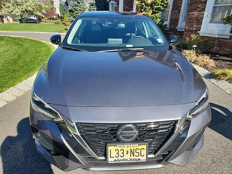 2021 Nissan Sentra Sr Gray vin: 3N1AB8DV8MY211528