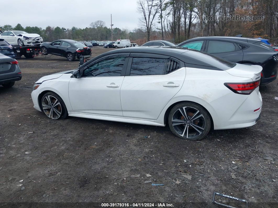 2021 Nissan Sentra Sr Xtronic Cvt White vin: 3N1AB8DV8MY236056