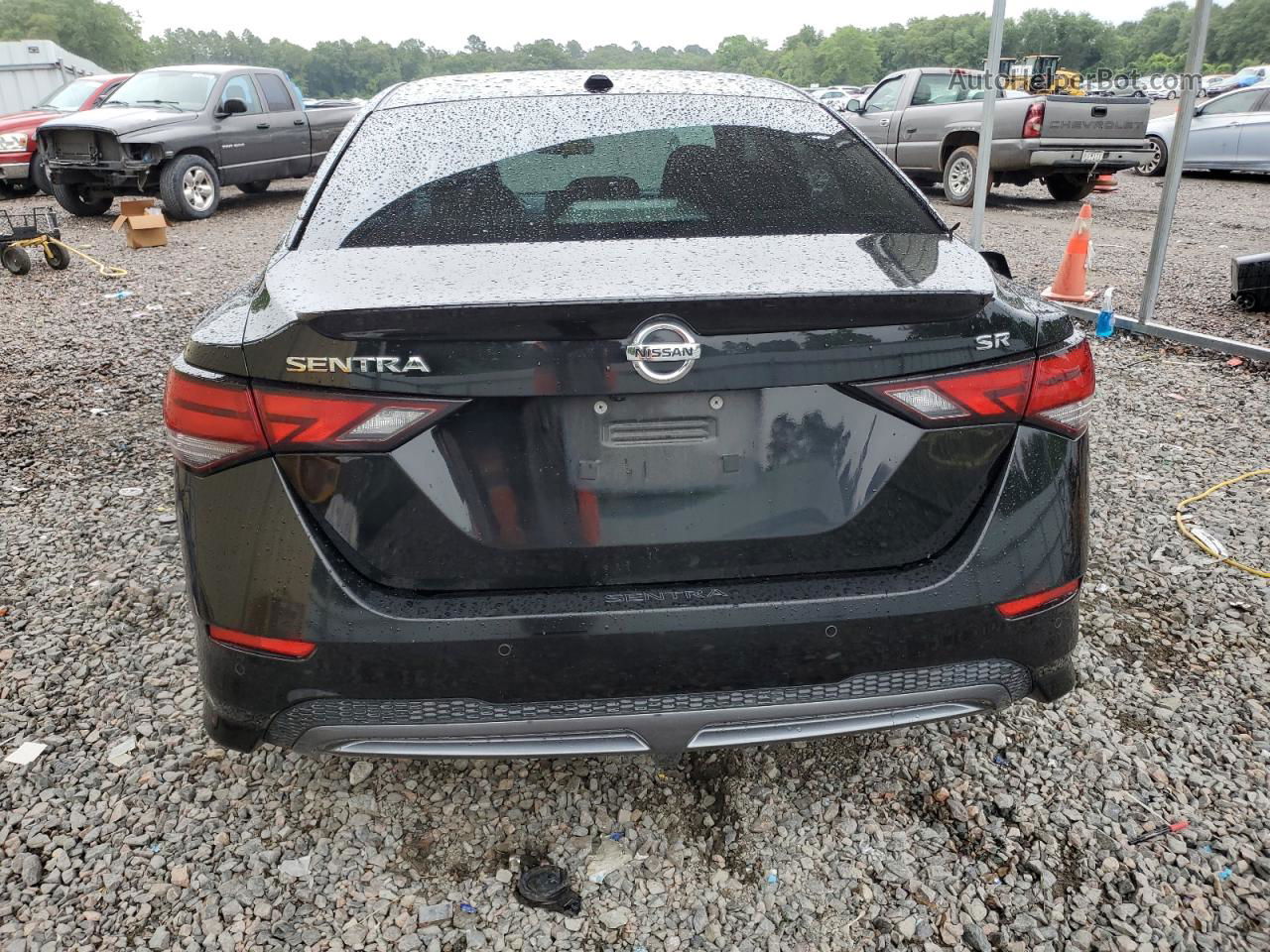 2021 Nissan Sentra Sr Black vin: 3N1AB8DV8MY238180