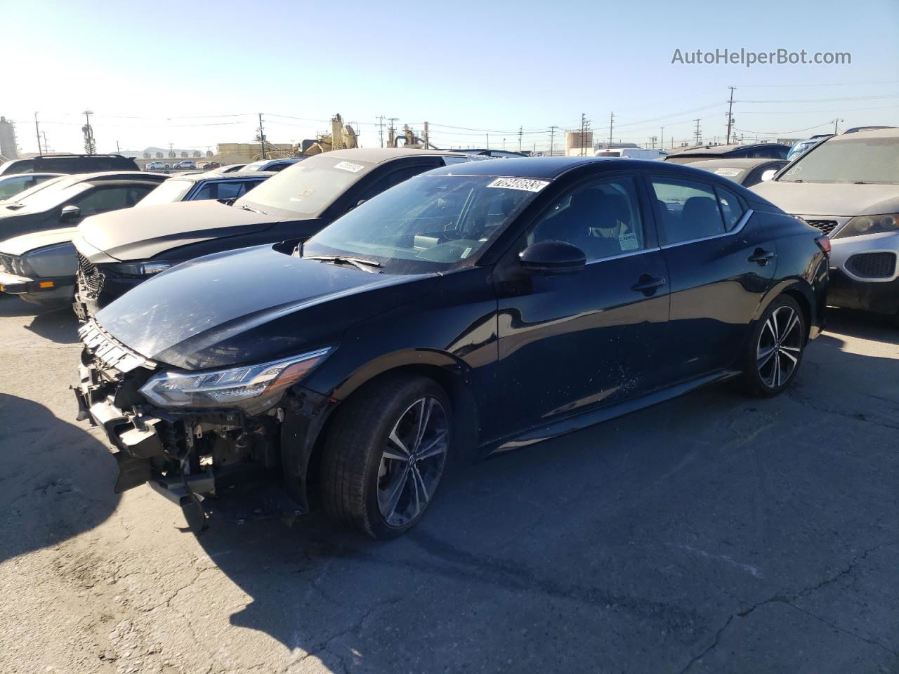 2021 Nissan Sentra Sr Black vin: 3N1AB8DV8MY312603