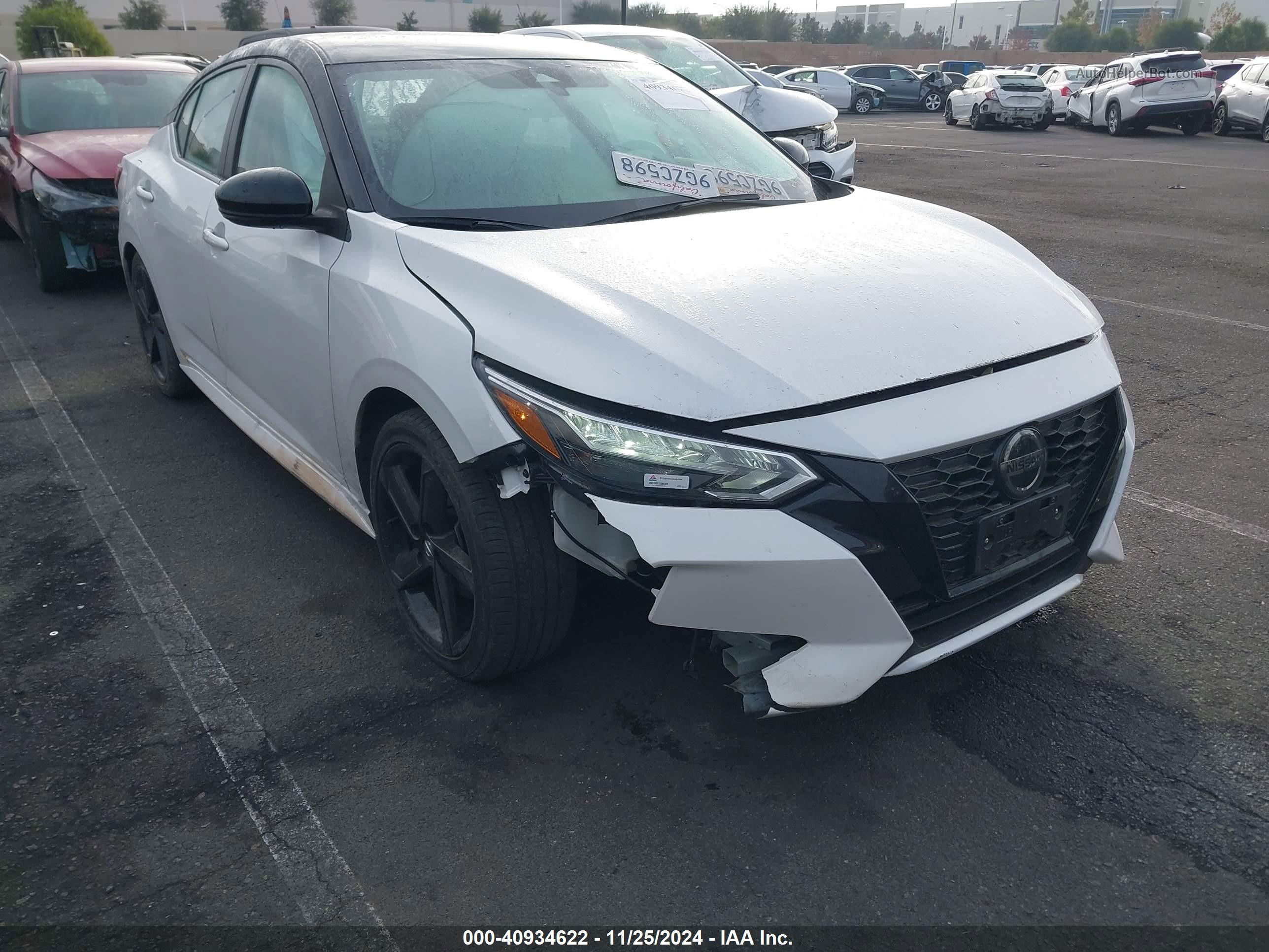 2023 Nissan Sentra Sr Xtronic Cvt Белый vin: 3N1AB8DV8PY289134