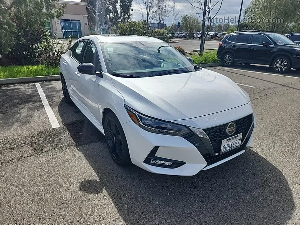 2023 Nissan Sentra Sr White vin: 3N1AB8DV8PY322603