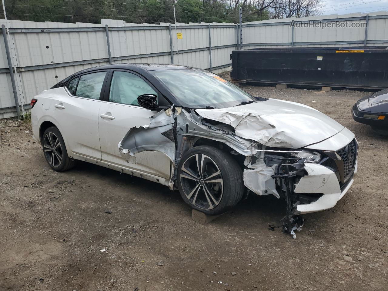 2020 Nissan Sentra Sr White vin: 3N1AB8DV9LY208927