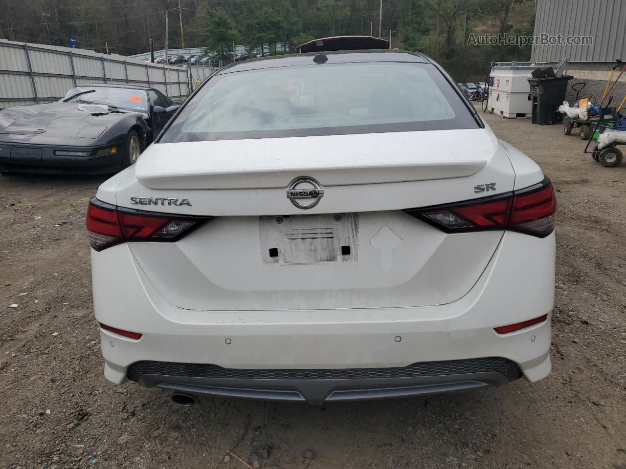 2020 Nissan Sentra Sr White vin: 3N1AB8DV9LY208927