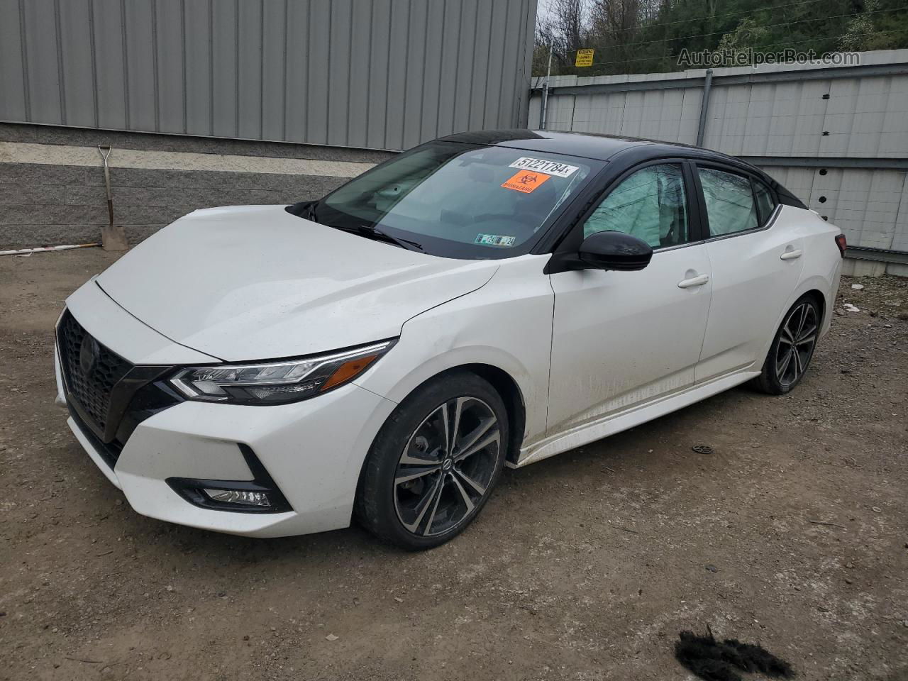 2020 Nissan Sentra Sr White vin: 3N1AB8DV9LY208927