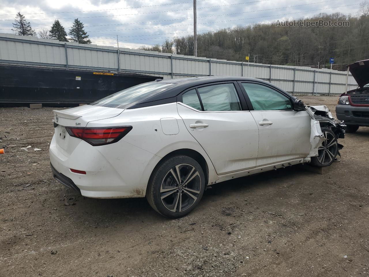 2020 Nissan Sentra Sr White vin: 3N1AB8DV9LY208927