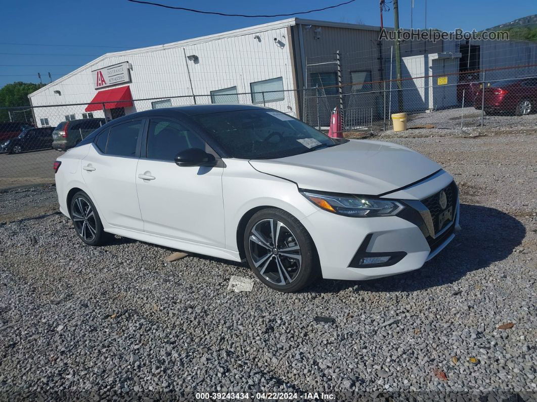 2020 Nissan Sentra Sr Xtronic Cvt White vin: 3N1AB8DV9LY286849