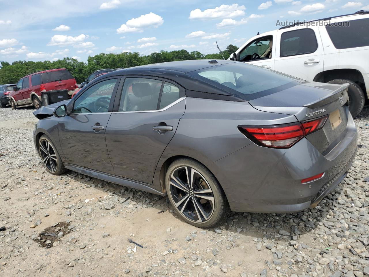 2021 Nissan Sentra Sr Серый vin: 3N1AB8DV9MY321763