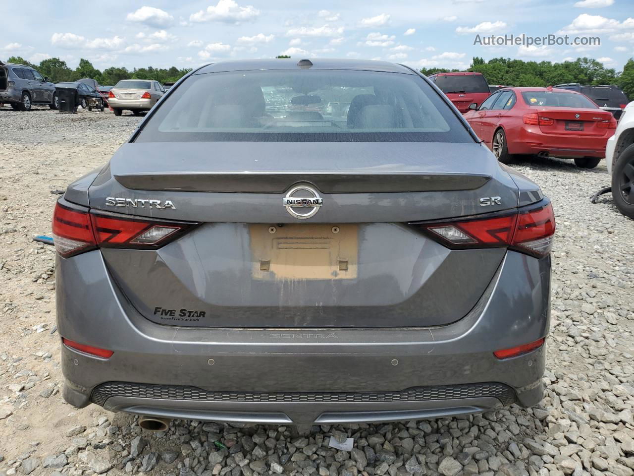 2021 Nissan Sentra Sr Серый vin: 3N1AB8DV9MY321763