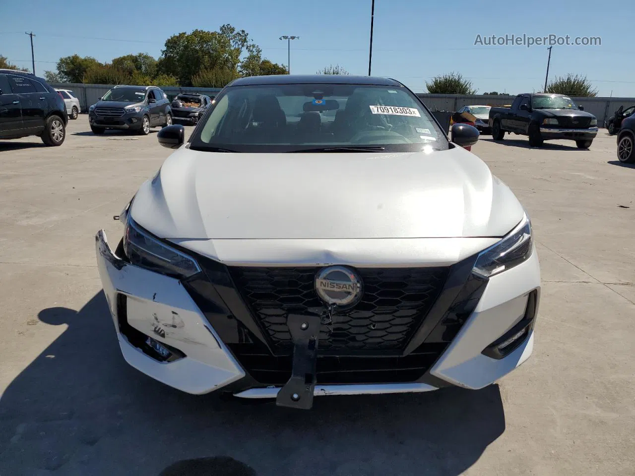 2023 Nissan Sentra Sr White vin: 3N1AB8DV9PY245711