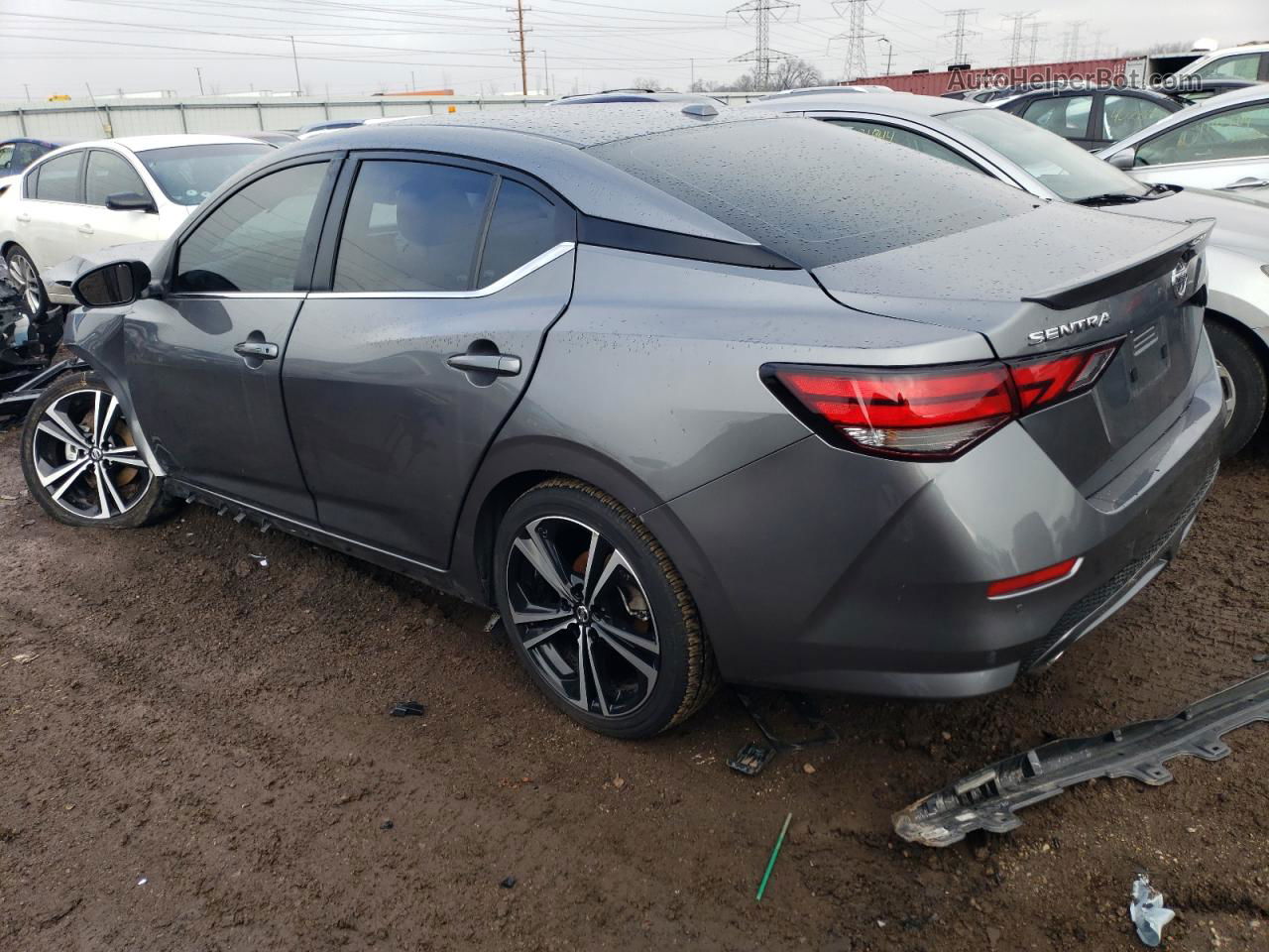 2023 Nissan Sentra Sr Gray vin: 3N1AB8DV9PY263240