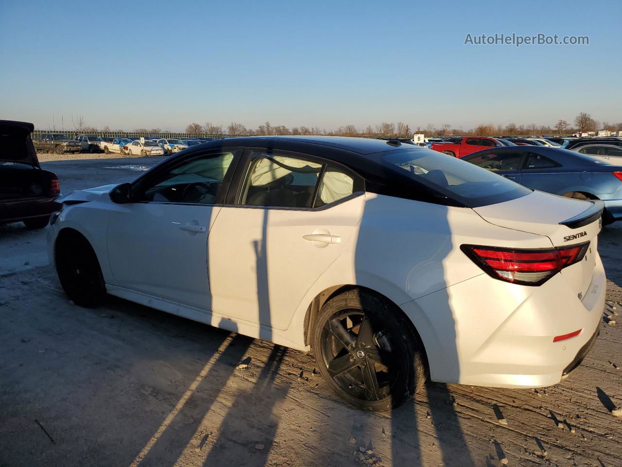 2023 Nissan Sentra Sr White vin: 3N1AB8DV9PY303929