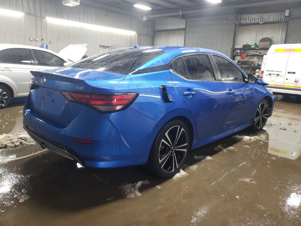 2023 Nissan Sentra Sr Синий vin: 3N1AB8DV9PY306930