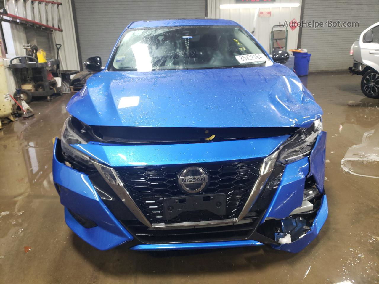 2023 Nissan Sentra Sr Синий vin: 3N1AB8DV9PY306930