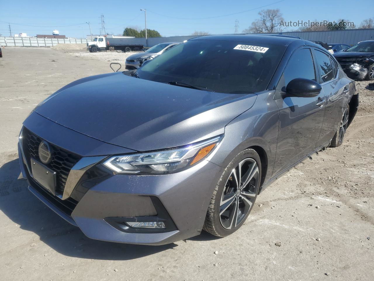 2020 Nissan Sentra Sr Gray vin: 3N1AB8DVXLY271941