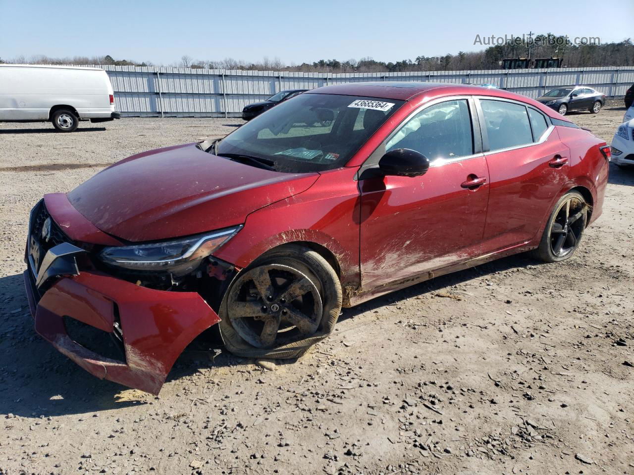 2021 Nissan Sentra Sr Красный vin: 3N1AB8DVXMY261623