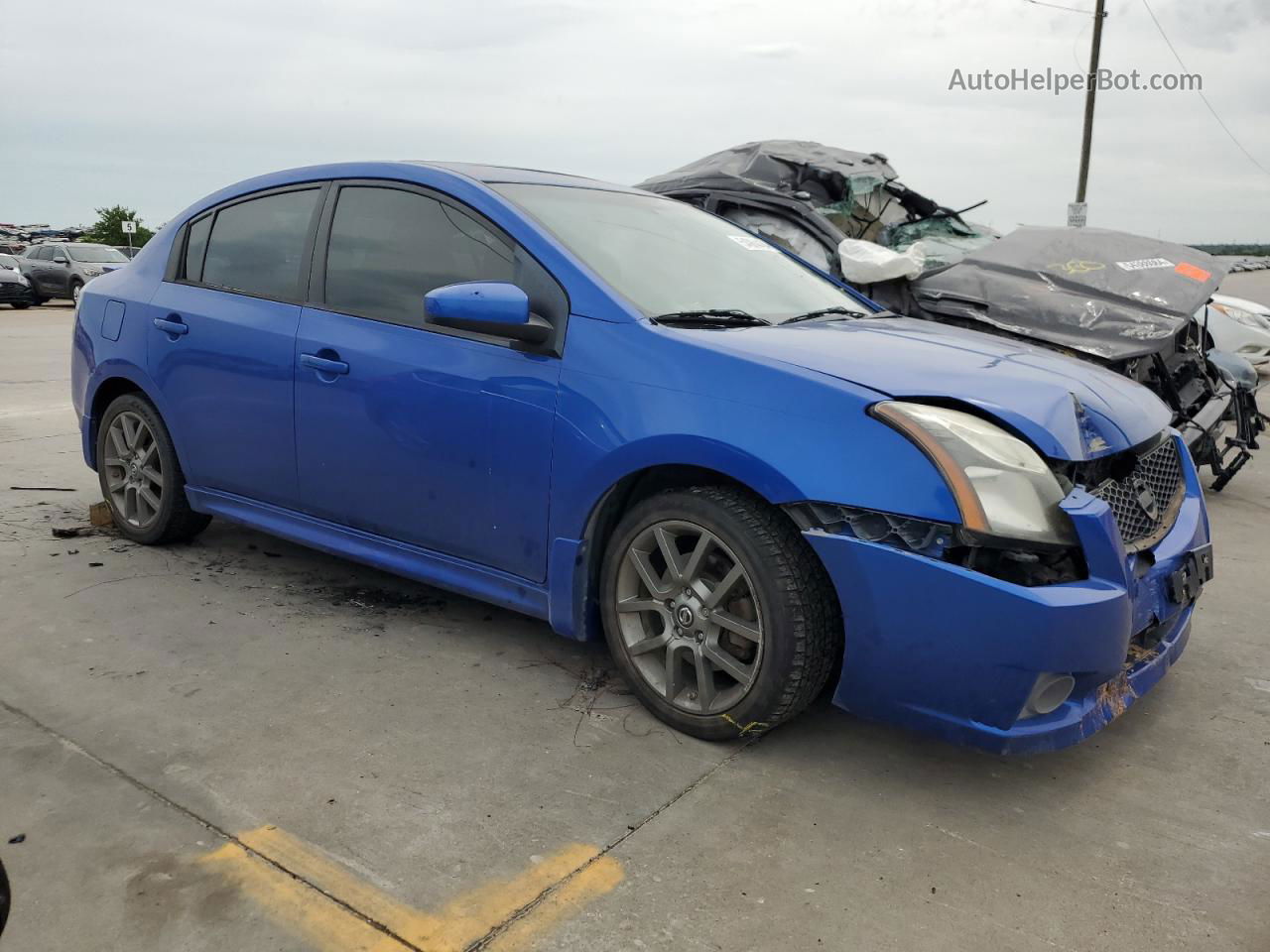 2012 Nissan Sentra Se-r Синий vin: 3N1BB6AP8CL742495