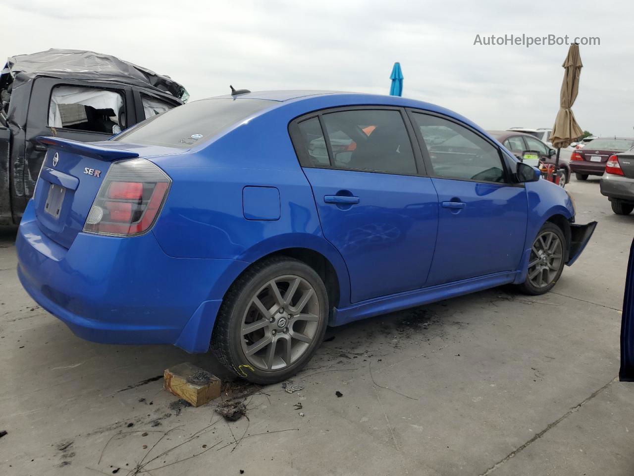 2012 Nissan Sentra Se-r Синий vin: 3N1BB6AP8CL742495