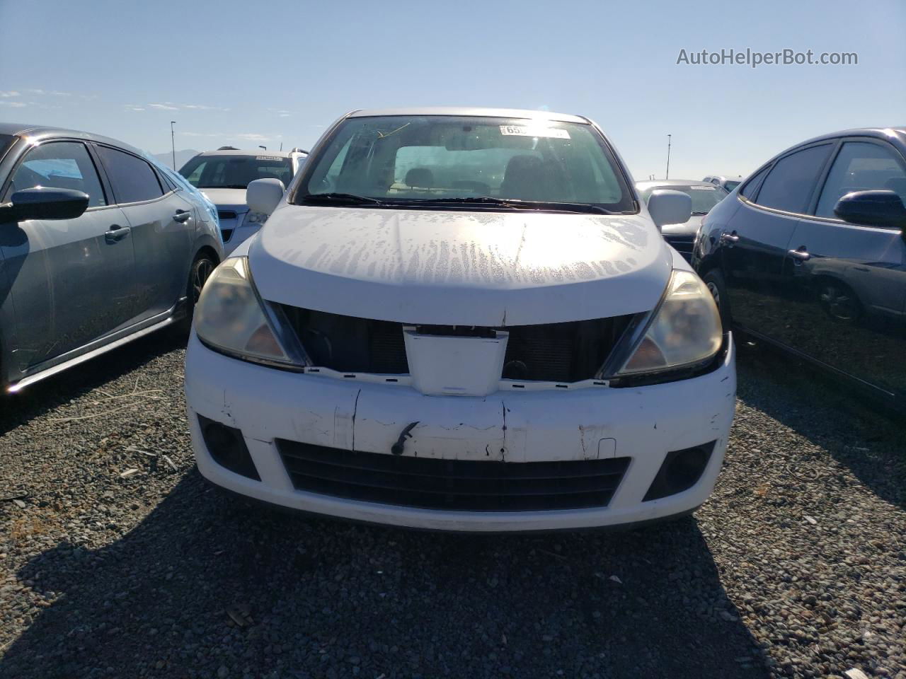 2009 Nissan Versa S White vin: 3N1BC11E19L449979