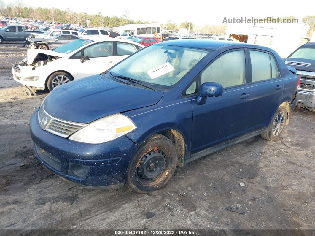 2009 Nissan Versa 1.8s Синий vin: 3N1BC11E29L491514