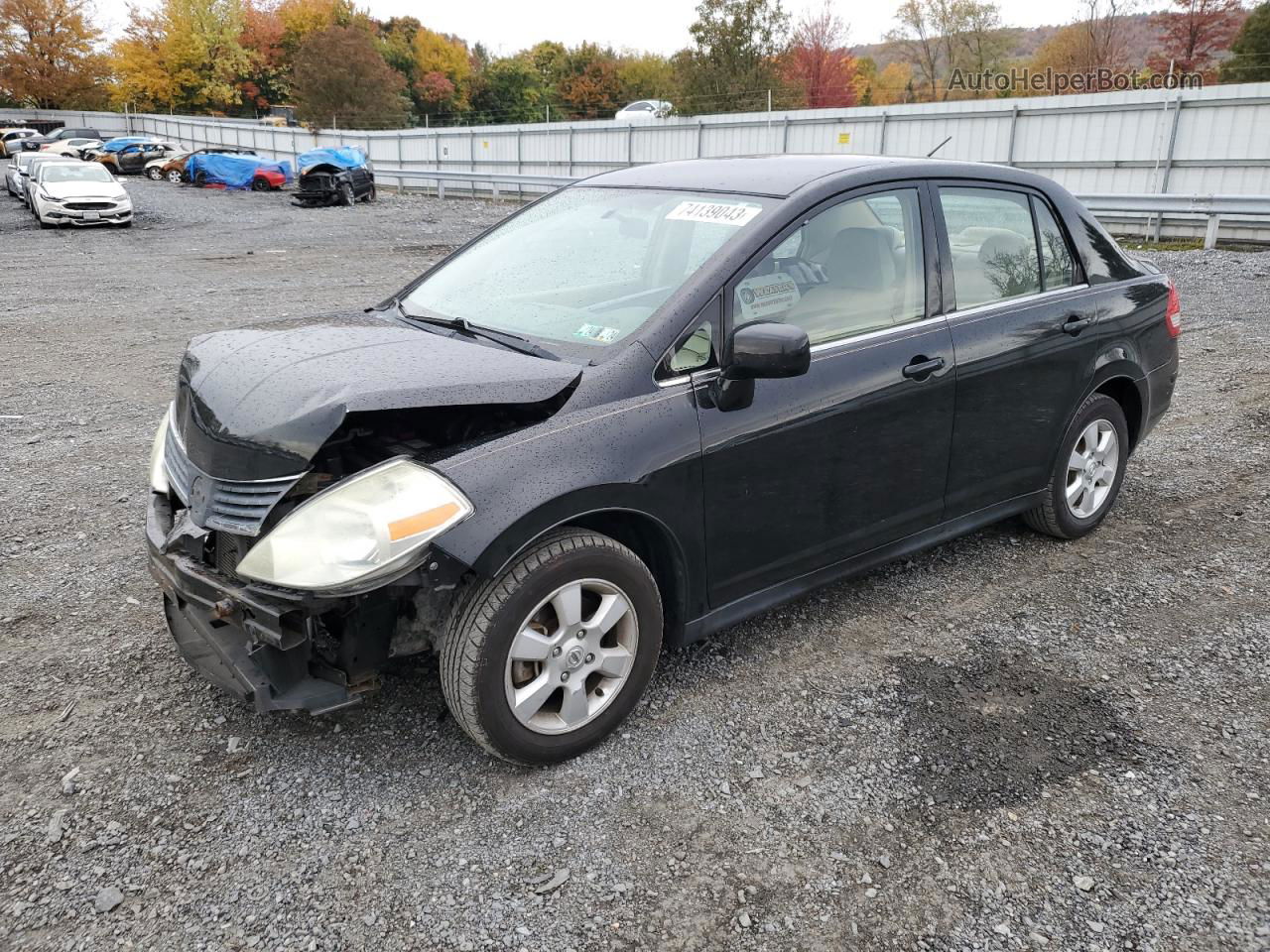 2009 Nissan Versa S Black vin: 3N1BC11E39L357045