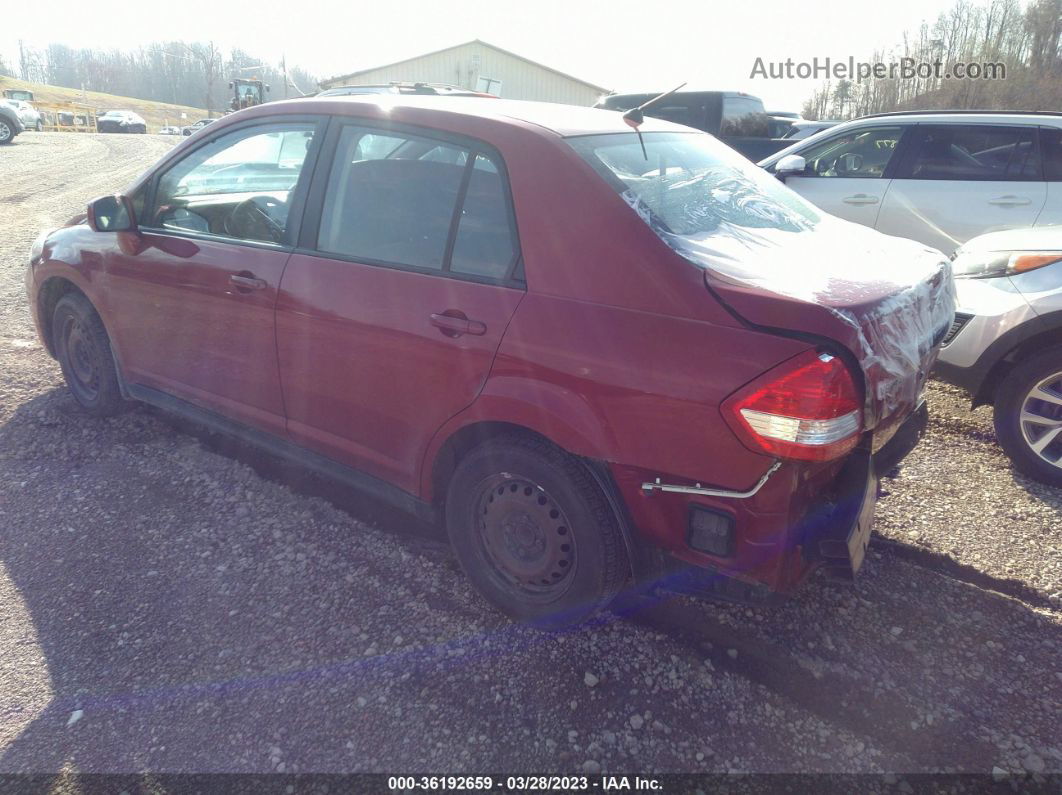 2009 Nissan Versa 1.8 S Maroon vin: 3N1BC11E39L445965