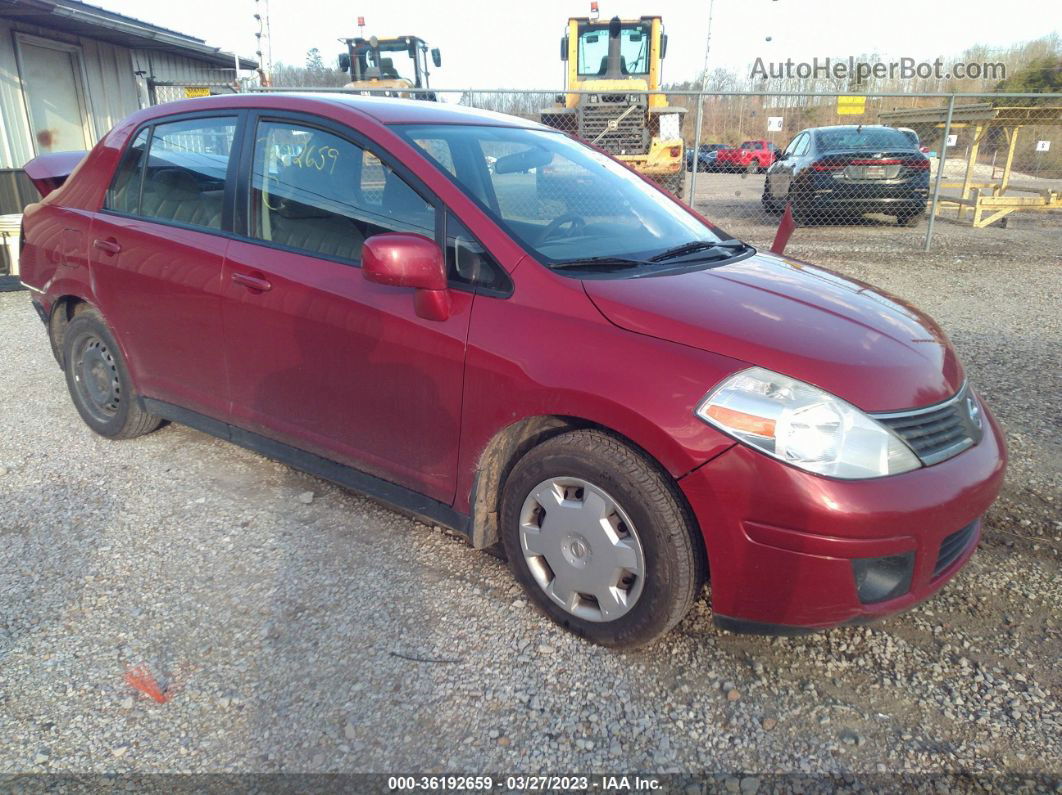 2009 Nissan Versa 1.8 S Maroon vin: 3N1BC11E39L445965