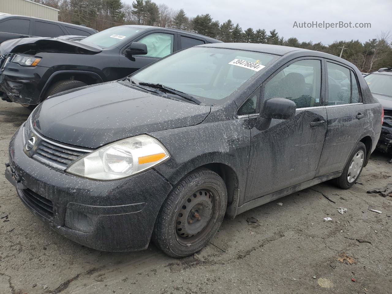 2009 Nissan Versa S Black vin: 3N1BC11E49L363484