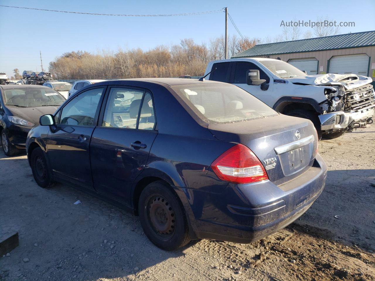 2009 Nissan Versa S Blue vin: 3N1BC11E49L443058