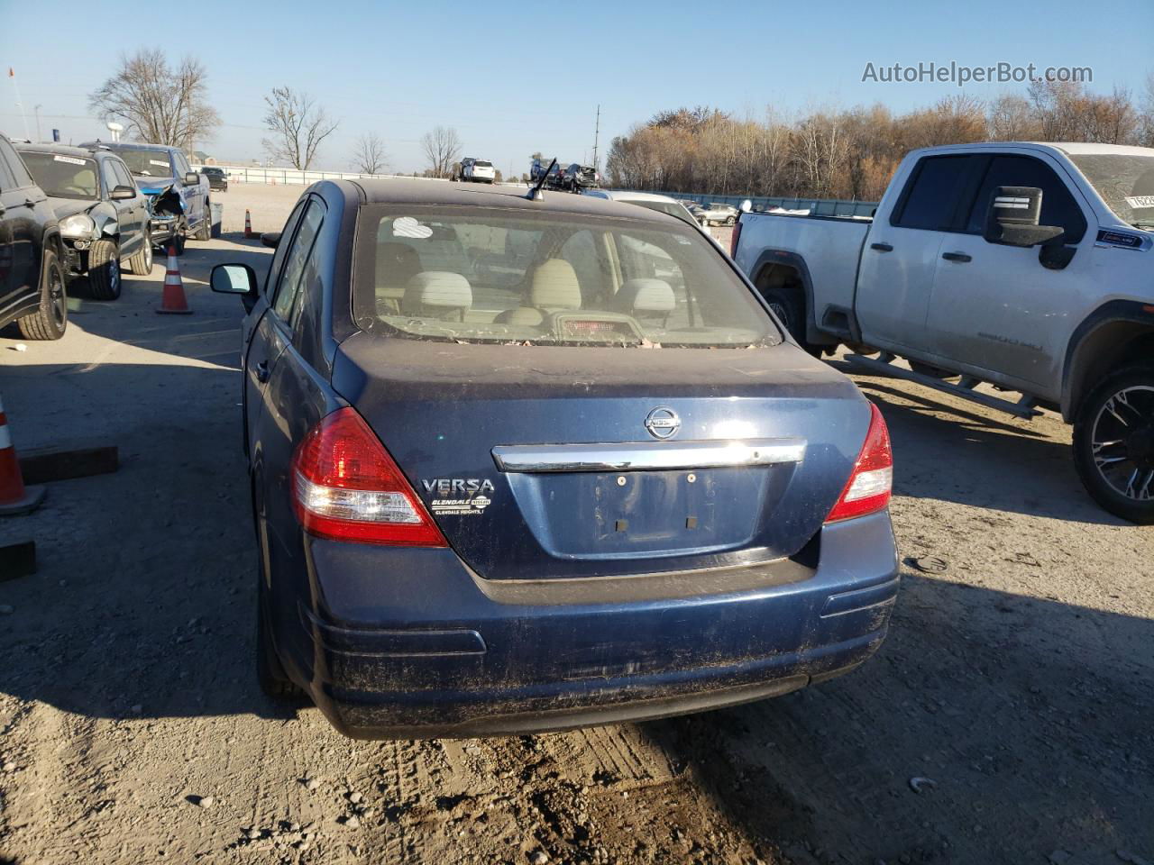 2009 Nissan Versa S Blue vin: 3N1BC11E49L443058