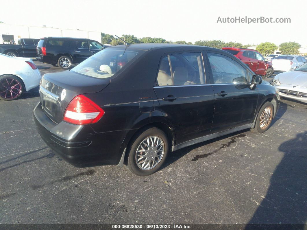 2009 Nissan Versa 1.8 S Black vin: 3N1BC11E59L369164