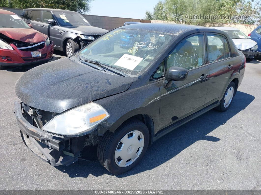 2009 Nissan Versa 1.8 S Black vin: 3N1BC11E59L445899