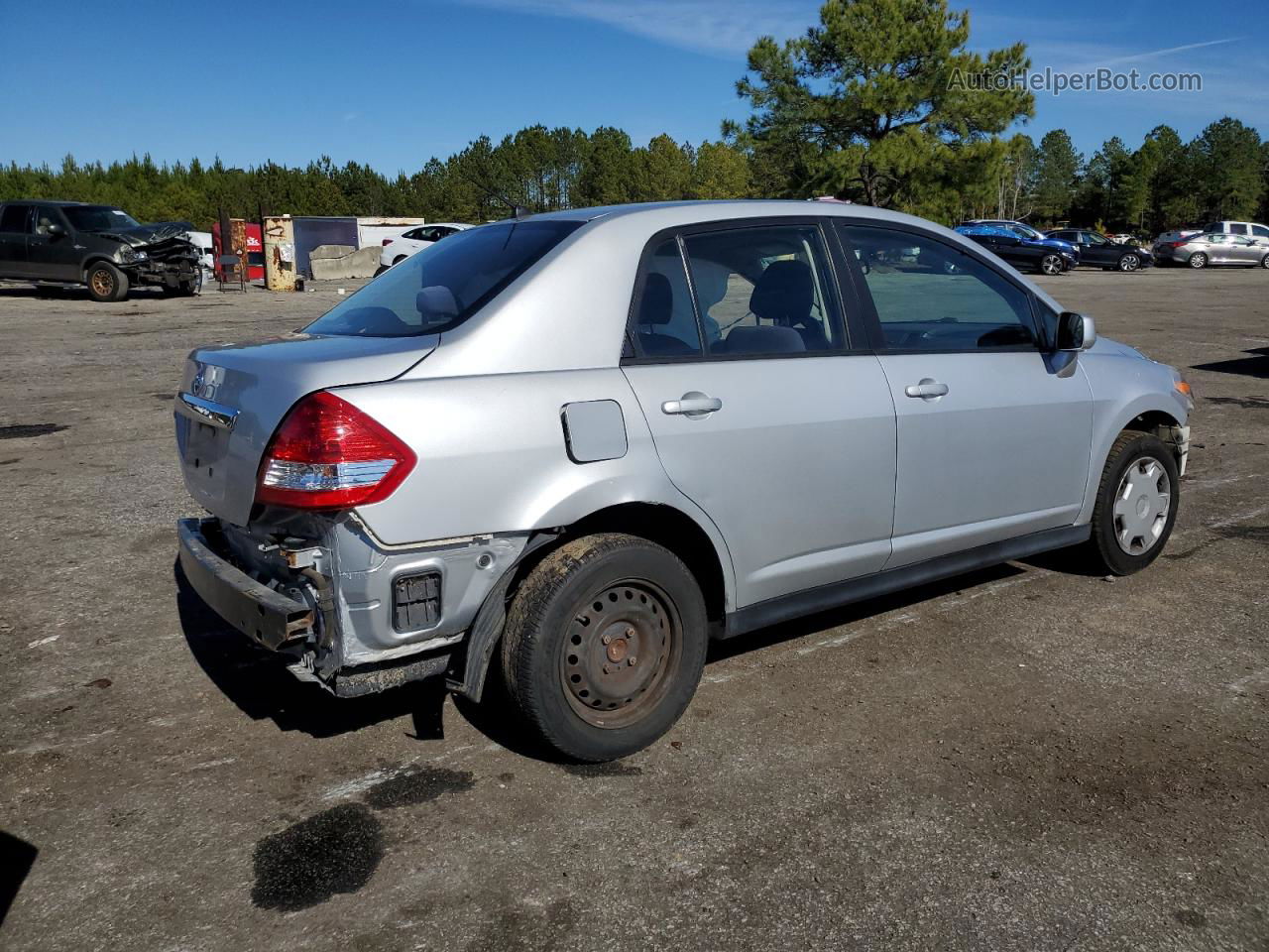 2009 Nissan Versa S Silver vin: 3N1BC11E69L483416