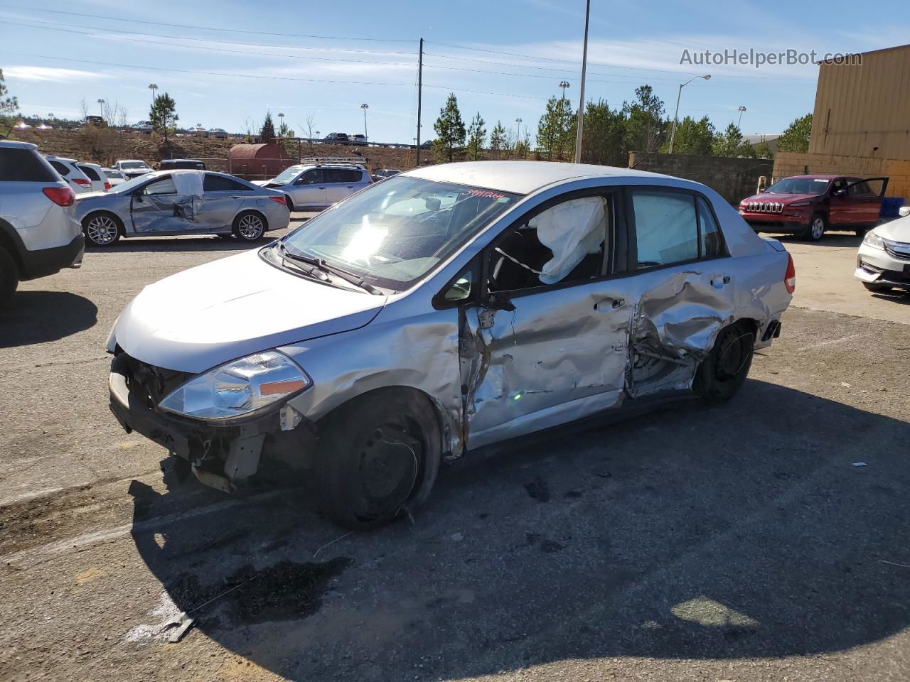 2009 Nissan Versa S Silver vin: 3N1BC11E69L483416