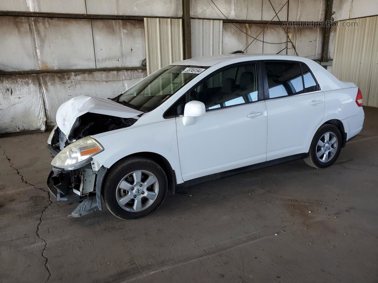 2009 Nissan Versa S Белый vin: 3N1BC11E79L368954