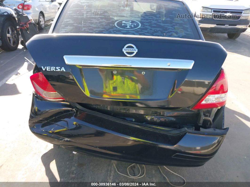 2009 Nissan Versa 1.8s Black vin: 3N1BC11E89L376111