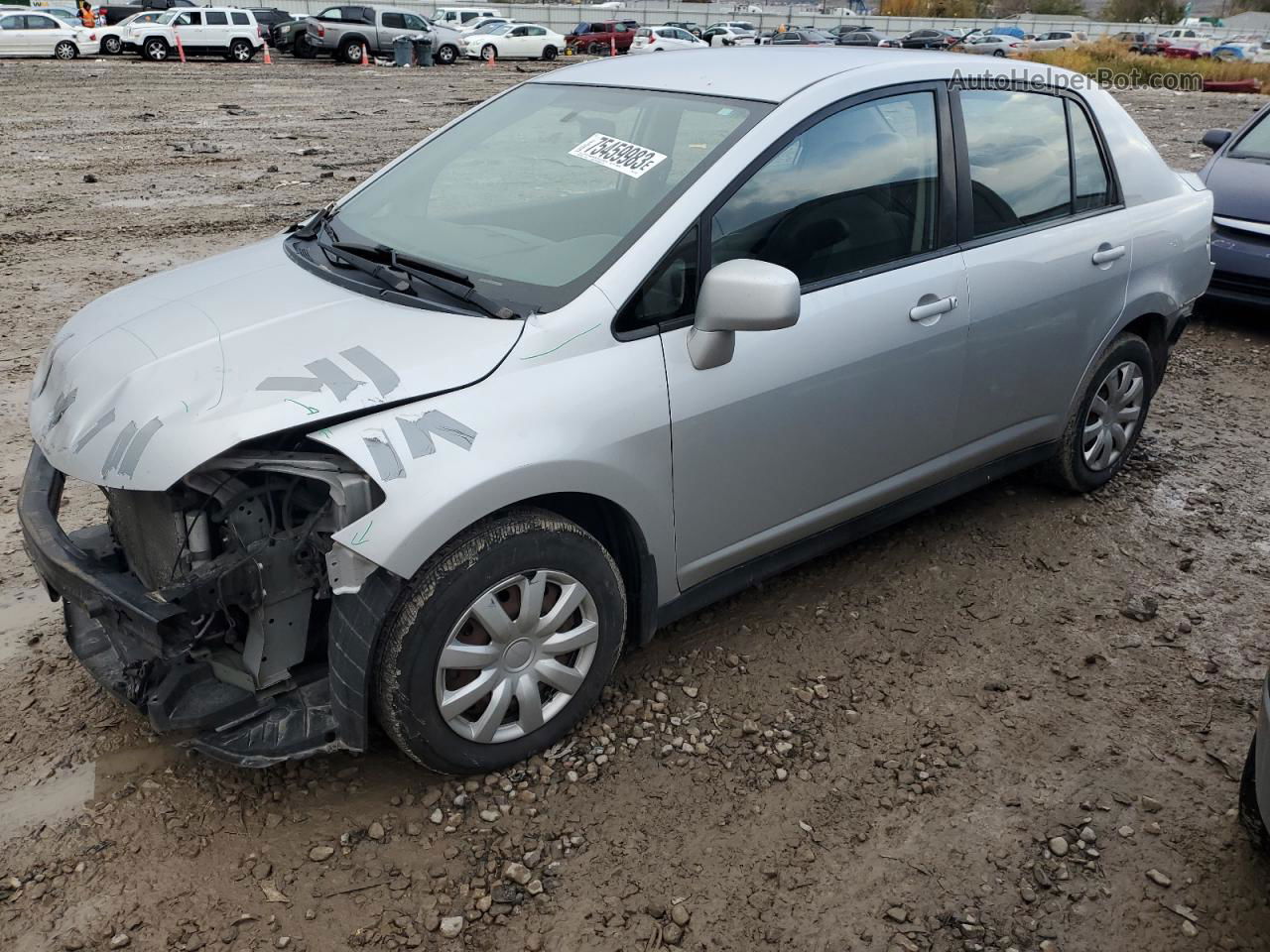 2009 Nissan Versa S Silver vin: 3N1BC11E89L422133