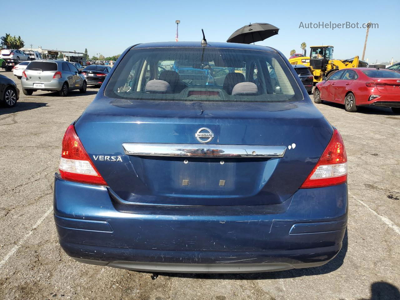 2009 Nissan Versa S Синий vin: 3N1BC11E99L417698