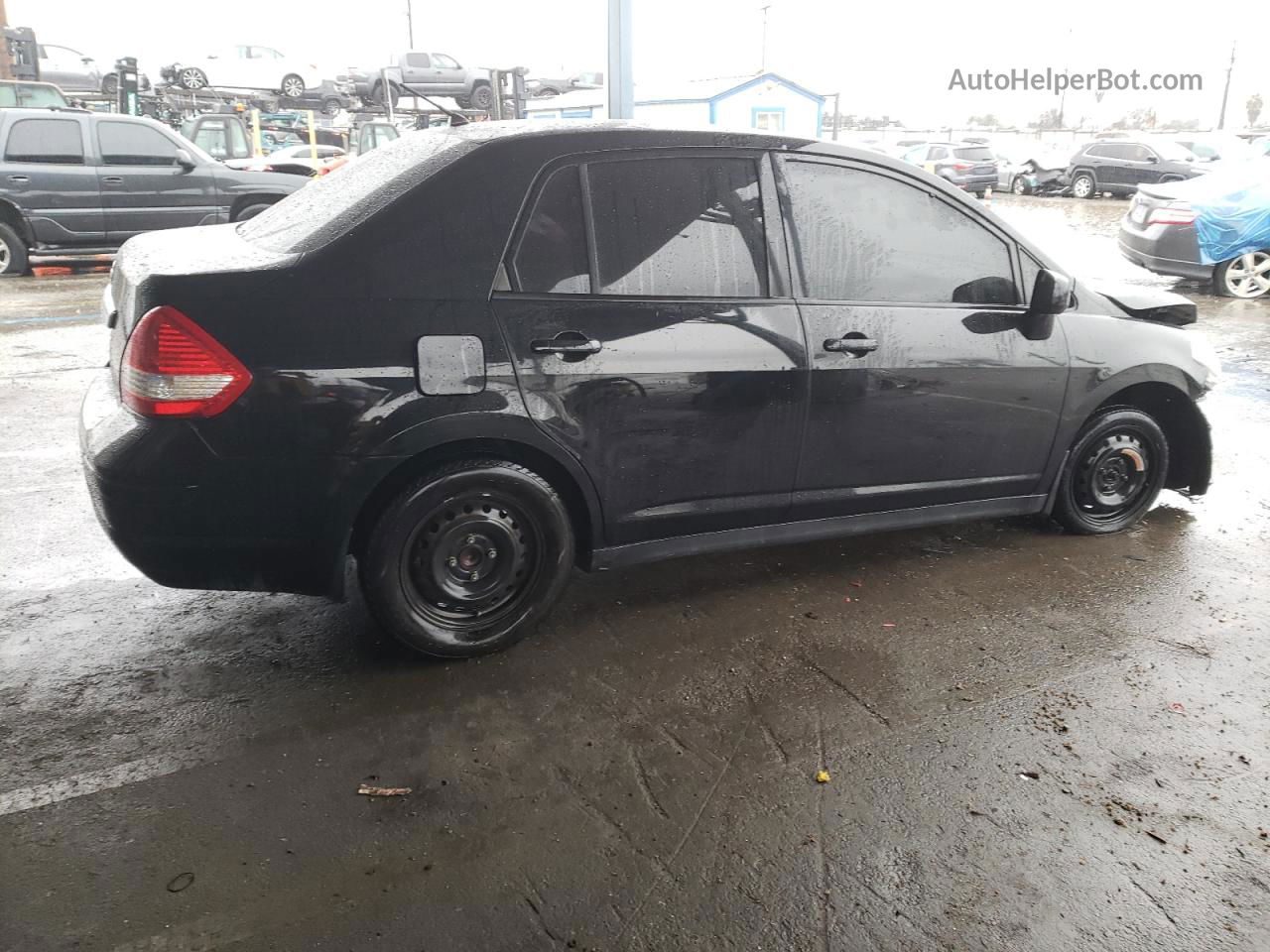 2009 Nissan Versa S Black vin: 3N1BC11E99L446800