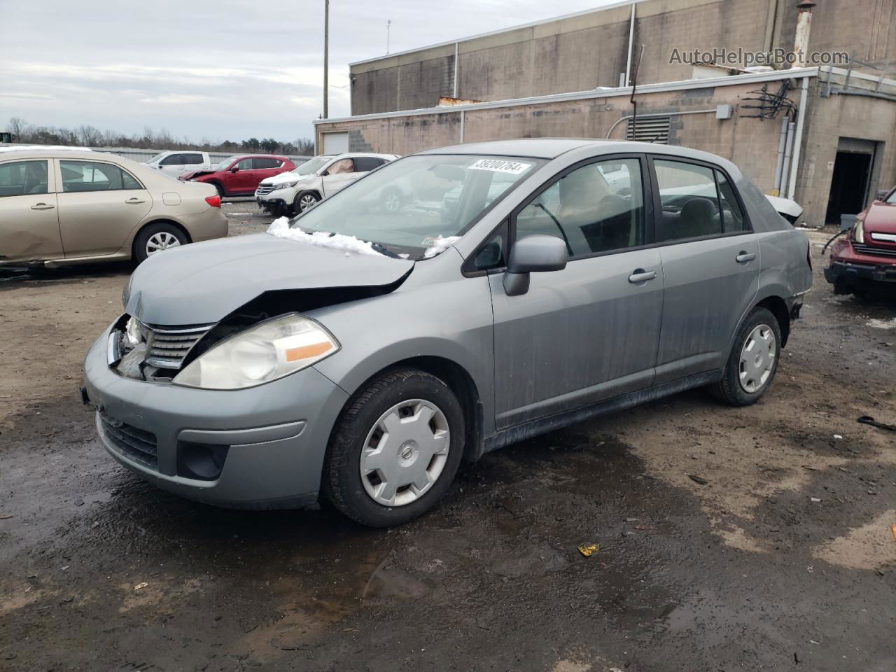 2009 Nissan Versa S Серый vin: 3N1BC11E99L468893