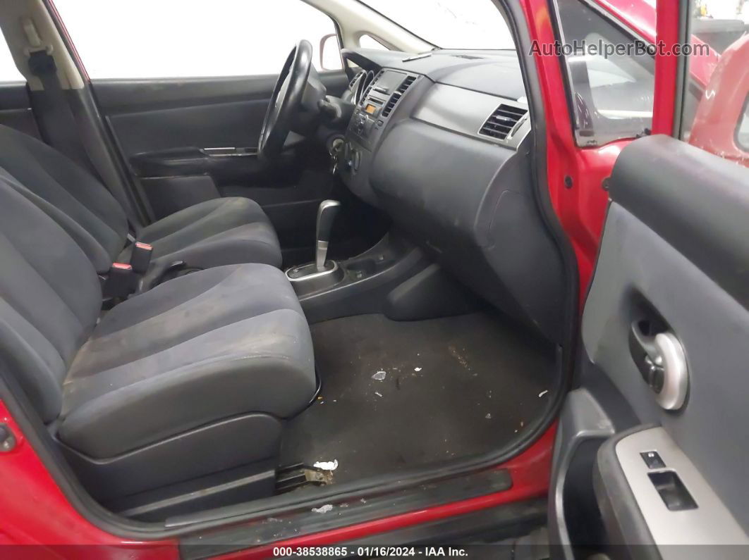 2009 Nissan Versa 1.8s Red vin: 3N1BC13E19L443080