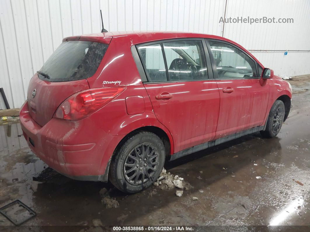 2009 Nissan Versa 1.8s Red vin: 3N1BC13E19L443080