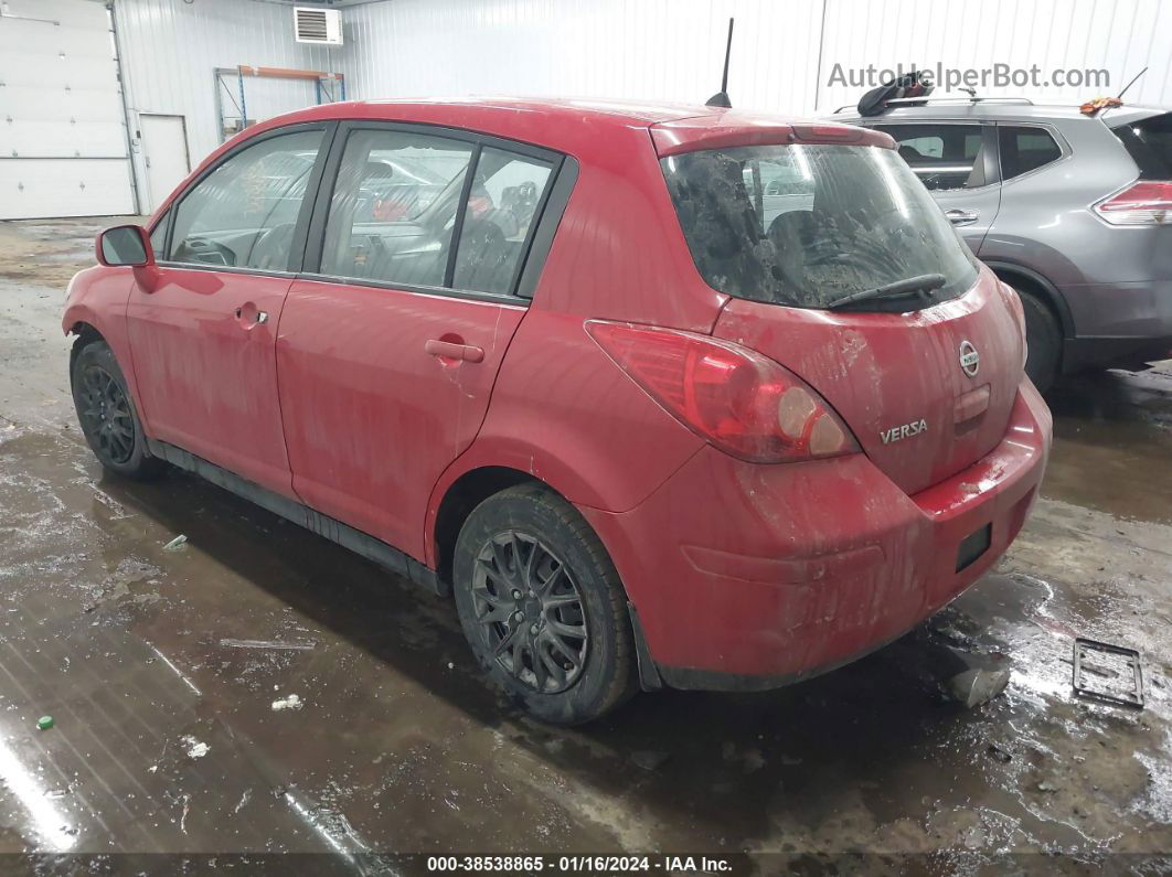 2009 Nissan Versa 1.8s Red vin: 3N1BC13E19L443080