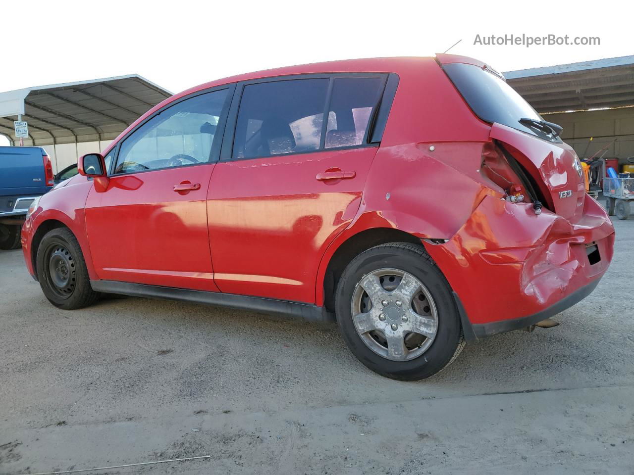 2009 Nissan Versa S Red vin: 3N1BC13E19L459974