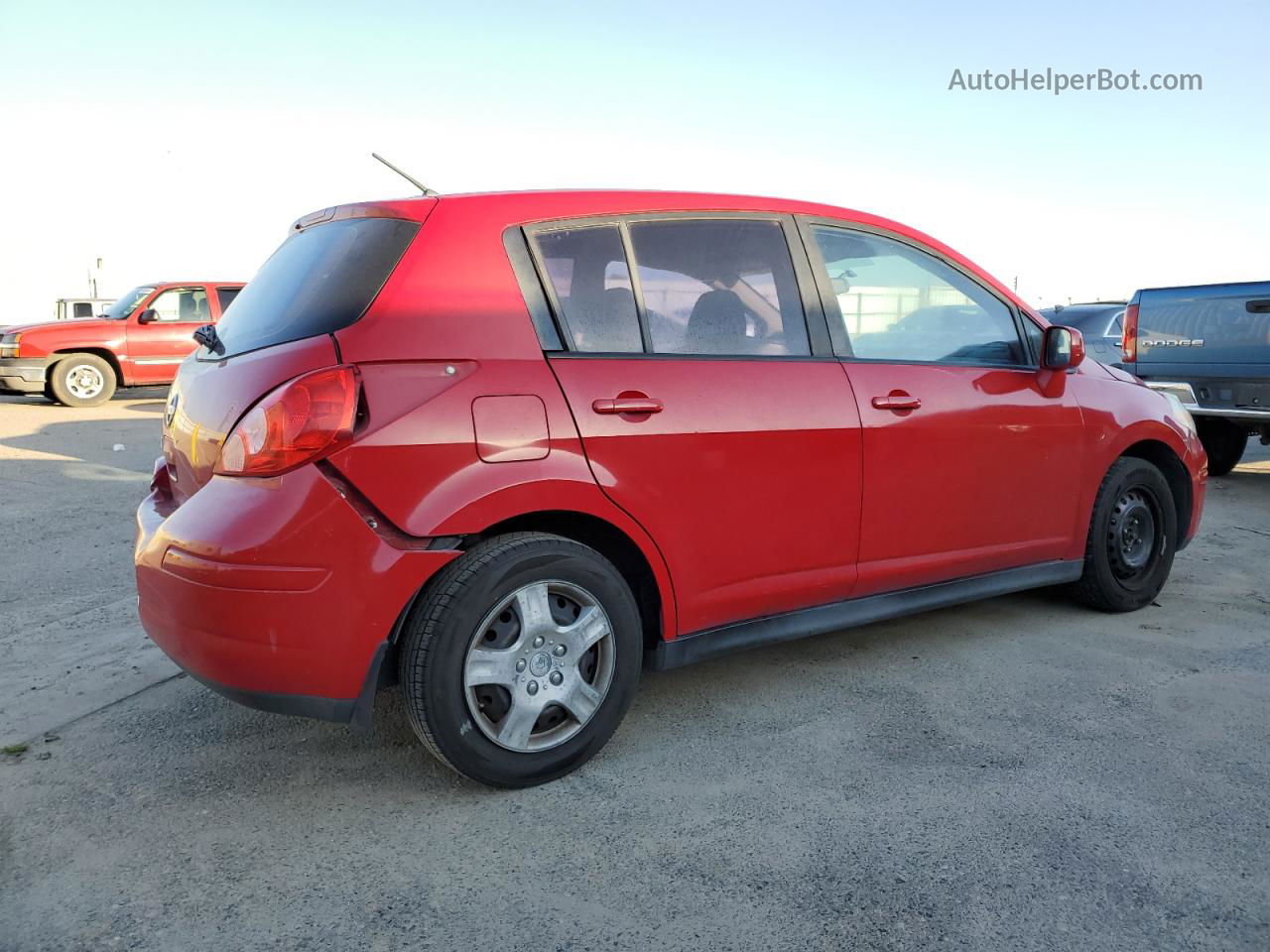 2009 Nissan Versa S Red vin: 3N1BC13E19L459974